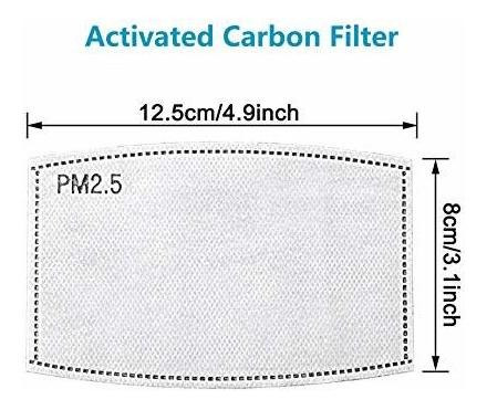 Pm2.5 Filtro Carbon Activado Reemplazable 5 Capa