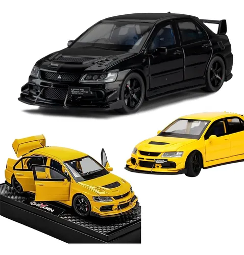 Mx Mitsubishi Lancer Evo Ix Miniatura Metal Coche Con Base