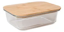 Comprar Contenedor De Vidrio  Valsen  Hermetico Con Tapa De Bamboo  