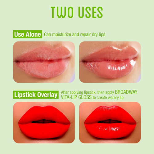 Paquete De 6 Brillos De Labios Transparentes Kiss Broadway.,