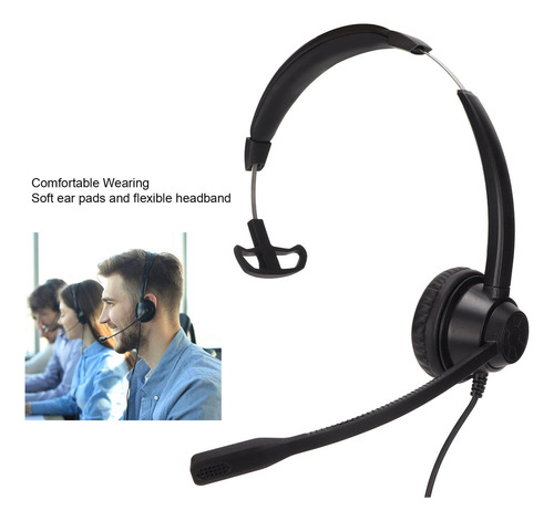Abc Auriculares De Un Solo Oído Rj9 Auriculares Para