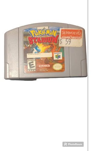 Cartucho Pokémon Stadium Nintendo 64 Original Funcionando +