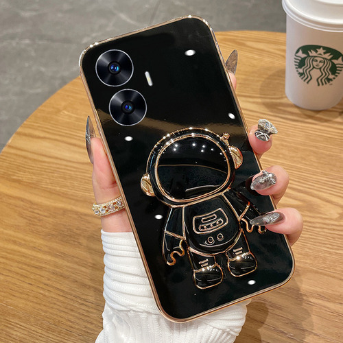 C Funda Para Realme C55 Galvanoplastia Silicona Astronautas