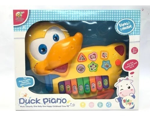 Organeta Piano Pato Musical Juguete Para Bebe