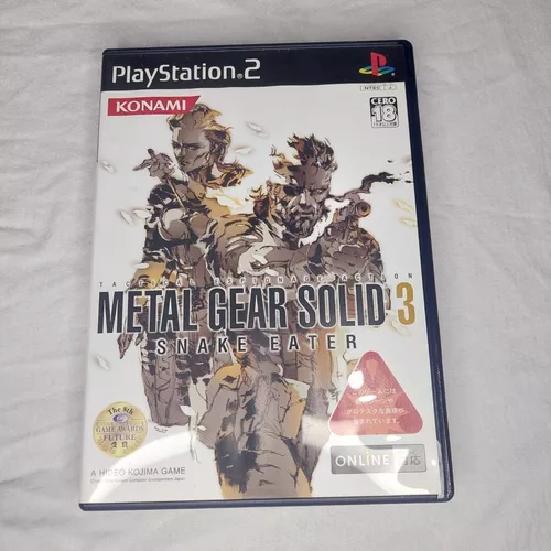 Metal Gear Solid 3 Snake Eater jogo playstation ps2