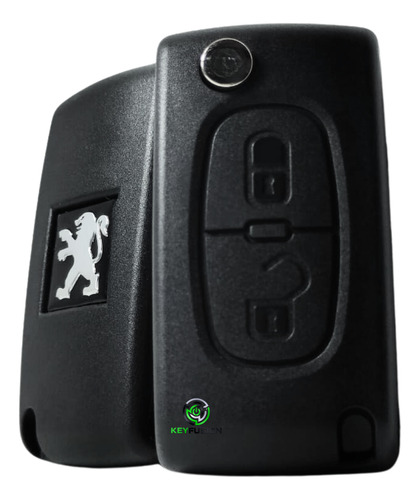 Carcasa Llave Control Peugeot 207 307 308 407 408 2 Botones