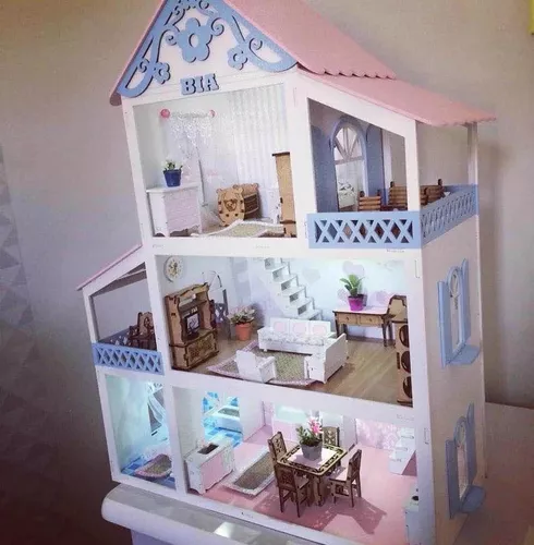 Casa da Barbie Completa Decorada com Iluminação