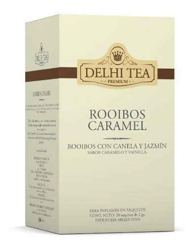 Te Premium Delhi Tea X 20 Saq. Rooibos Caramel