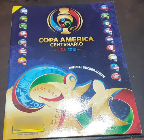 Album ** Copa America Usa 2016 **  Panini , Vacio