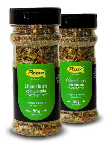 Kit 2 Tempero Chimichurri Com Pimenta Pazze 50g