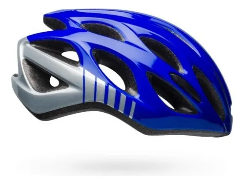 Casco de ciclismo Bike Bell Draft azul oscuro con plata, talla G
