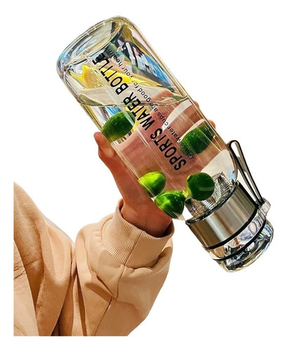 Botella De Agua De Vidrio De 2 Litros, Vasos De Gran Capacid
