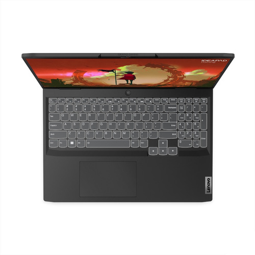 Laptop gamer  Lenovo IdeaPad 16ARH7  onyx gray 16", AMD Ryzen 7 6800H  16GB de RAM 512GB SSD, NVIDIA GeForce RTX 3050 Ti 165 Hz 1920x1200px Windows 11 Home