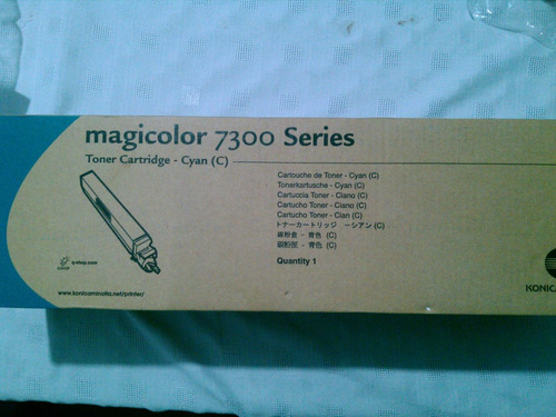 Magicolor 7300 Cyan Toner Konica Minolta Nuevo Original