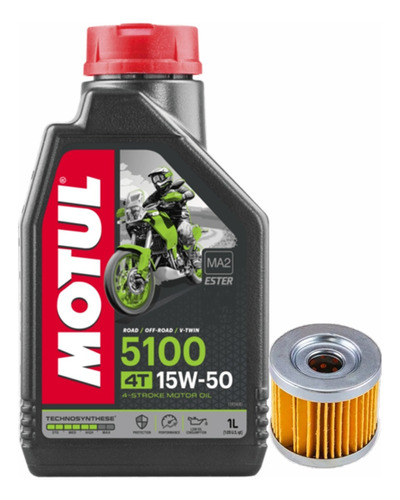 Kit Service Filtro Suzuki Gn En 125 Gixxer 150 + 5100 15w50