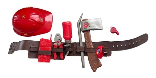 Kit Herramientas Bombero Incluye 9 Accesorios Bomberos