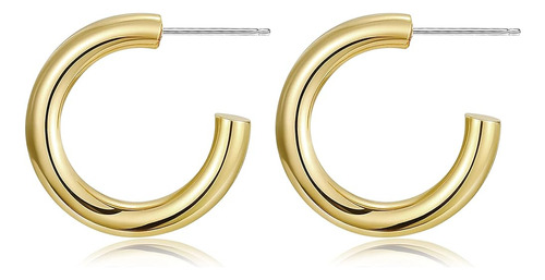 Conran Kremix Aros De Oro Gruesos Para Mujer Grueso 18k Real