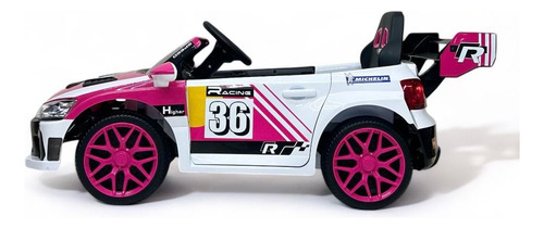 Carro Eléctrico Para Niños, Usb-a, Llantas De Caucho Rosa Chicle (Usado)