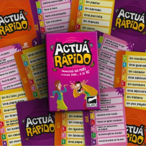 Juego De Mesa Familiar Actuá Rápido Bureau De Juegos