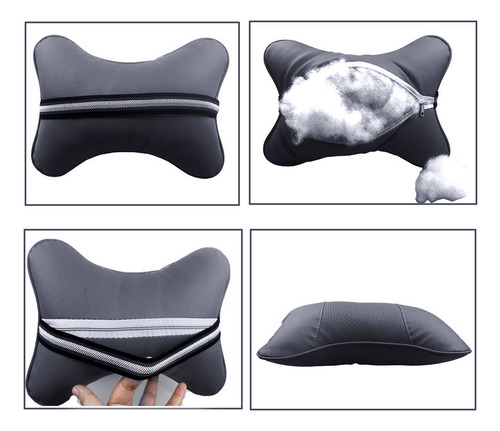 Almohada De Cuero Sintético Con Forma De Hueso Para Reposaca