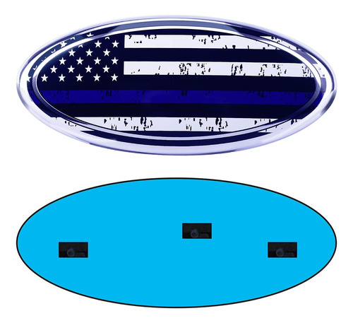 Emblema De 9 Pulgadas Para Ford, Emblema De La Bandera Estad