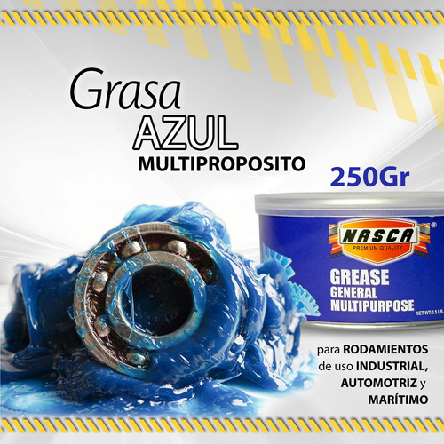 Grasa Azul 250gr Multiproposito Nasca / 09738