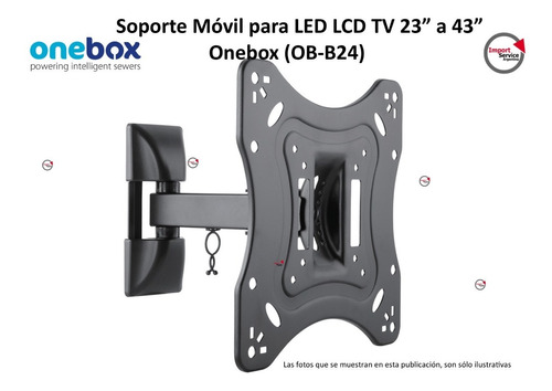 Soporte Móvil Para Led Lcd Tv 23 A 43 Onebox (ob-b24)