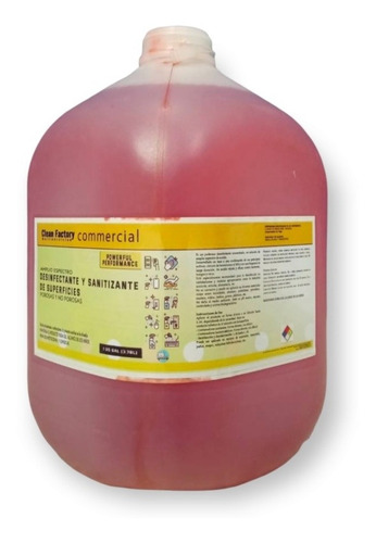 Imagen 2 de 5 de Desinfectante Con Alcohol Cherry Recarga 20lts