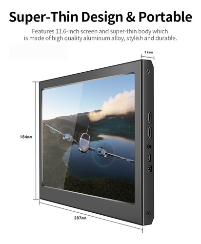 Panel De Monitor Ips Ps4 Con Pantalla De 17 Mm. Raspberry Pl