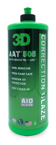 3d Aat 505 Correction Glaze - 32oz - Removedor De Remolinos.