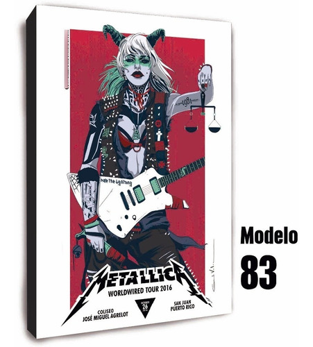 Cuadro De Grupo Musical Metallica - Muchos Modelos 