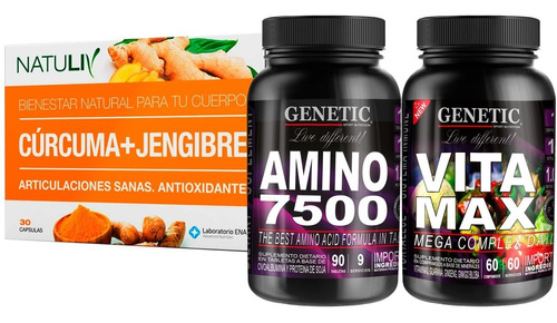 Ultravital 9 Aminos Esenciales Vitaminas Minerales Genetic