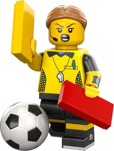 Lego Minifigura 1 Árbitra De Fútbol Serie 24 71037