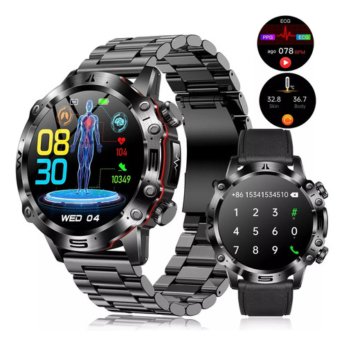 Reloj Inteligente Hombres Deportes Llamada Bluetooth 2024