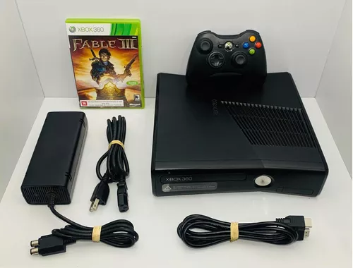 Xbox 360 Branco Usado Arcade Desbloqueado Com Controle E Fonte