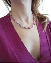 Comprar Collar Aesthetic. Collar Con Perlas Y Nácar. Collar Barbie