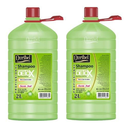 Shampoo Ouribel Cosméticos Shampoo ouribel 2000ml detox - kit c/2un en kit