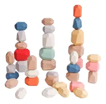 Comprar Dinhon 36pcs Colorido Azul Piedra Piedra Apilamiento Juego D