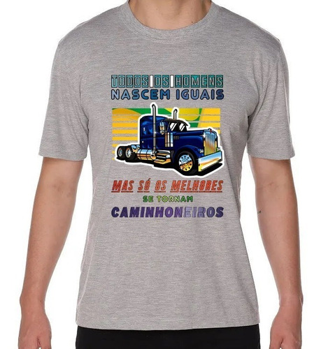 Imagem 2 de 5 de Camiseta Para Caminhoneiro - Todos Os Homens Nascem Iguais
