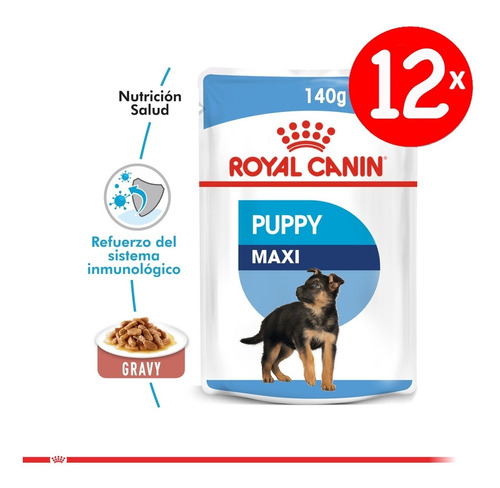 Regiones Despacho - Royal Canin Pack 12 Und Maxi Puppy 140g