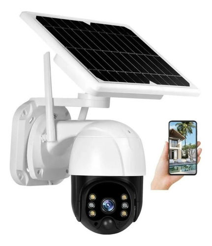 Cámara Robot Ip67 Solar 1080p Tipo Domo Solar Wifi