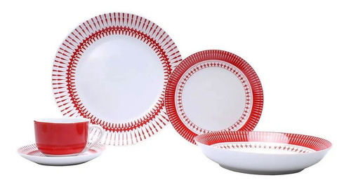 Vajilla Aline De Porcelana 20 Piezas - V8898