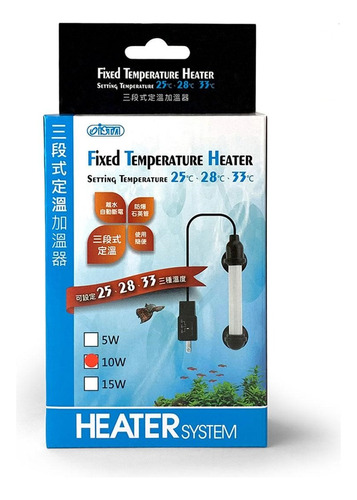 Mini Fll Termostato Calentador 10w Fixed Temperature H. Ista