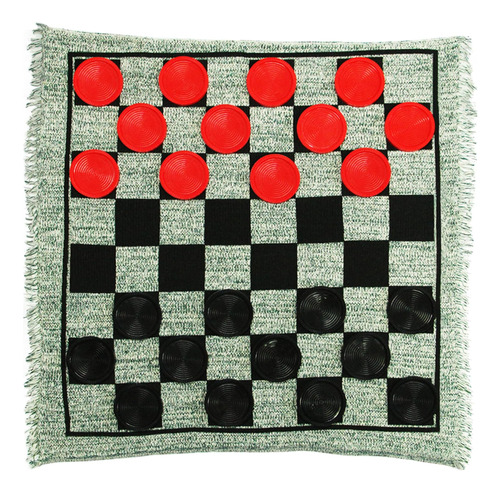 Lulu Home Jumbo Checkers, Juego De Mesa De Alfombra De Juego