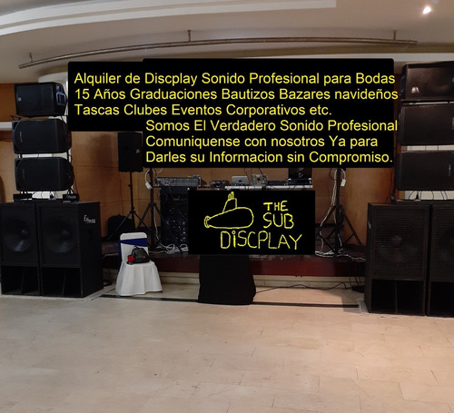 Imagen 3 de 10 de ***** Alquiler Discplay Sonido Profesional Todo Evento