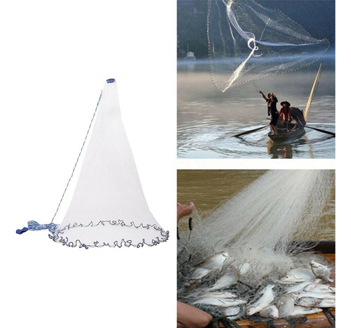 Red De Pesca Hecha A Mano, Red De Pesca De Nailon De 8 Pies