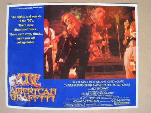 Cartel De Cine Original 1979 American Graffiti Vintage 28x35