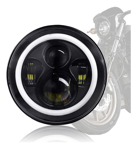 Dot 5 3/4 Pulgadas 5.75 Pulgadas Halo Led Para Motocicleta .