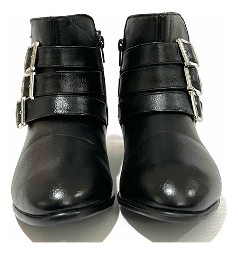 Botín Sintético Marca Rolly Go N*35 Negro Usado (Usado)
