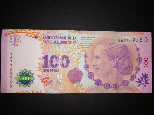 Billete 100 Pesos Argentina 